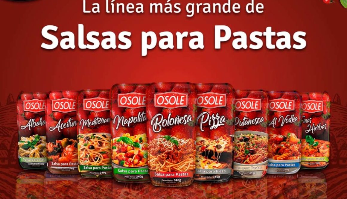 La línea más grande de Salsas para Pastas