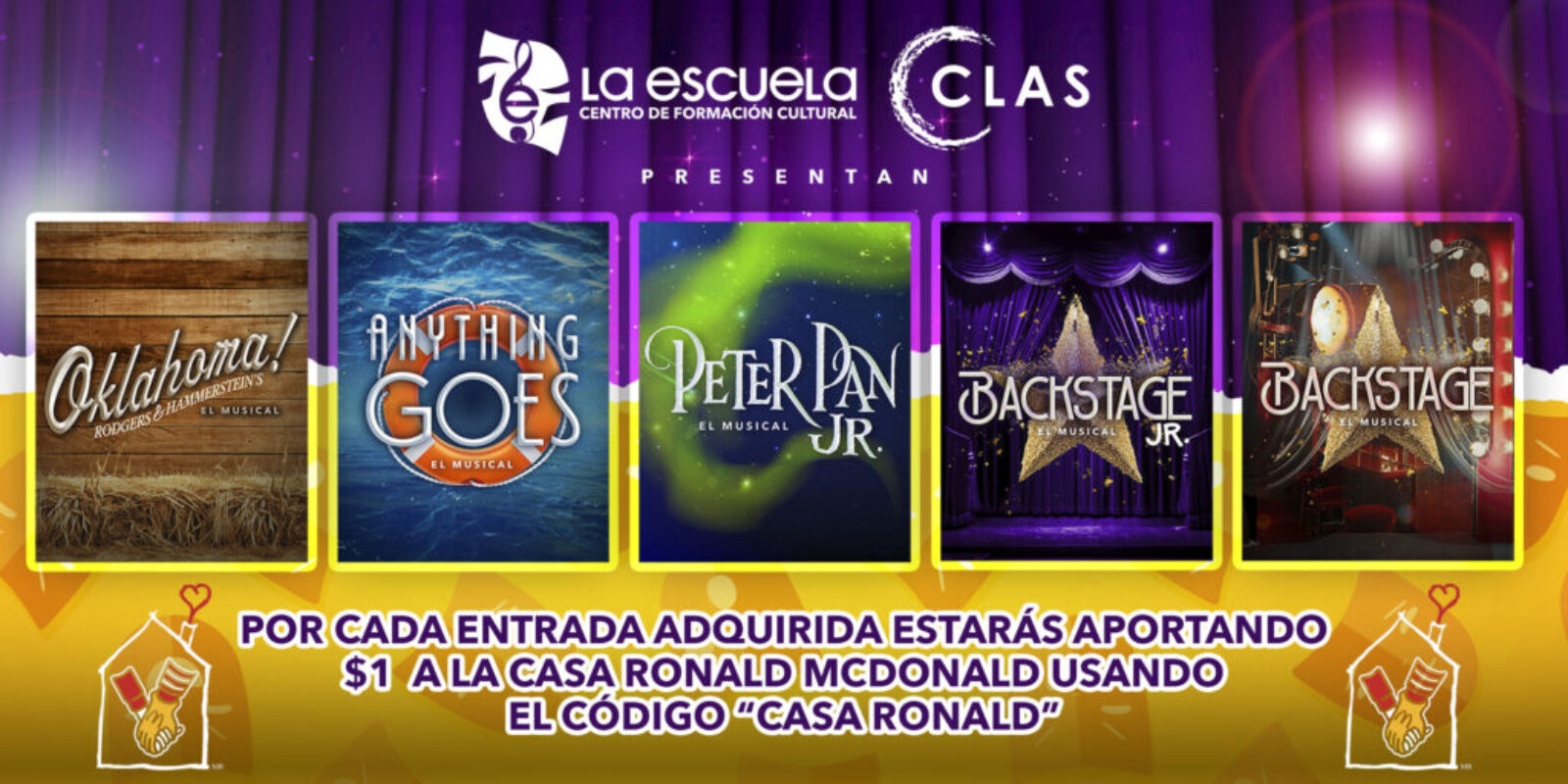 BANNER MUSICALES CASA RONALD MCDONALDS_