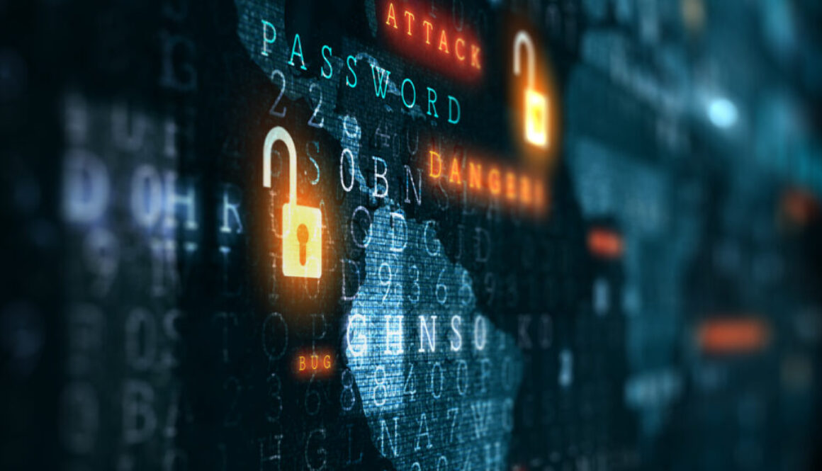 Danger of hack attack . Mixed media