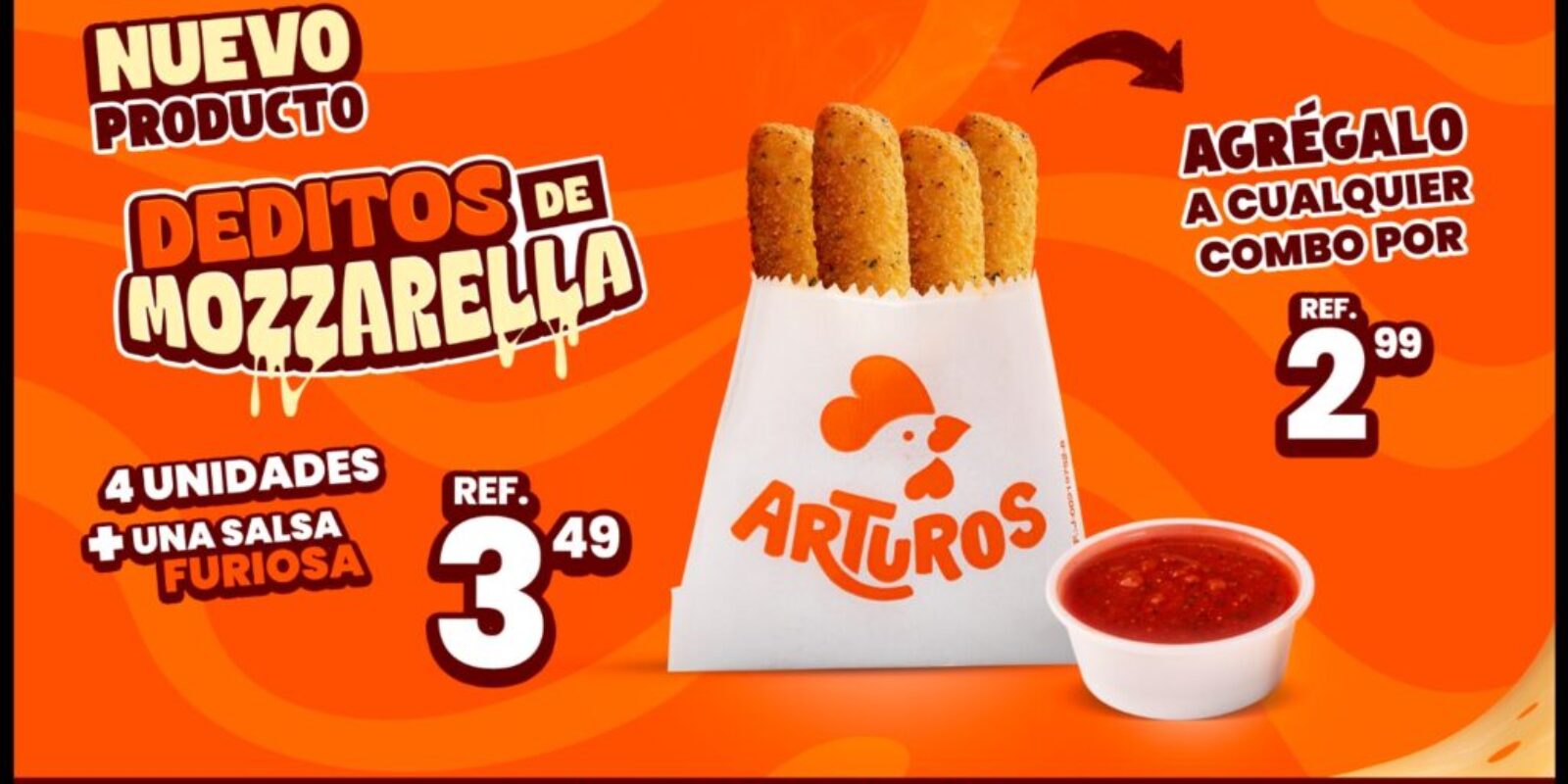 Deditos Mozzarella Arturos